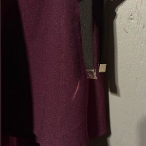 Tommy Hilfiger Deep Purple Dress with Black Accents